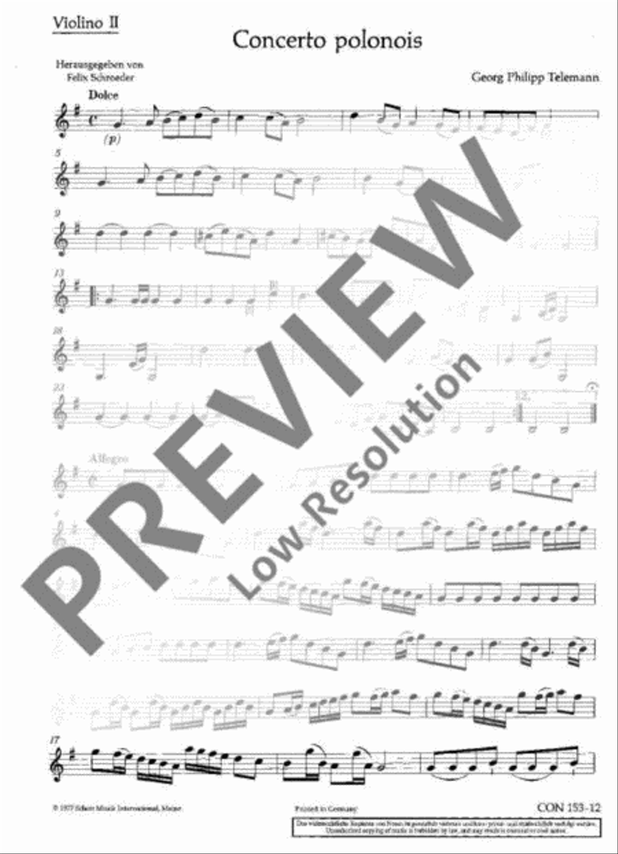 Concerto polonois G Major Violin scores gallery preview page 2