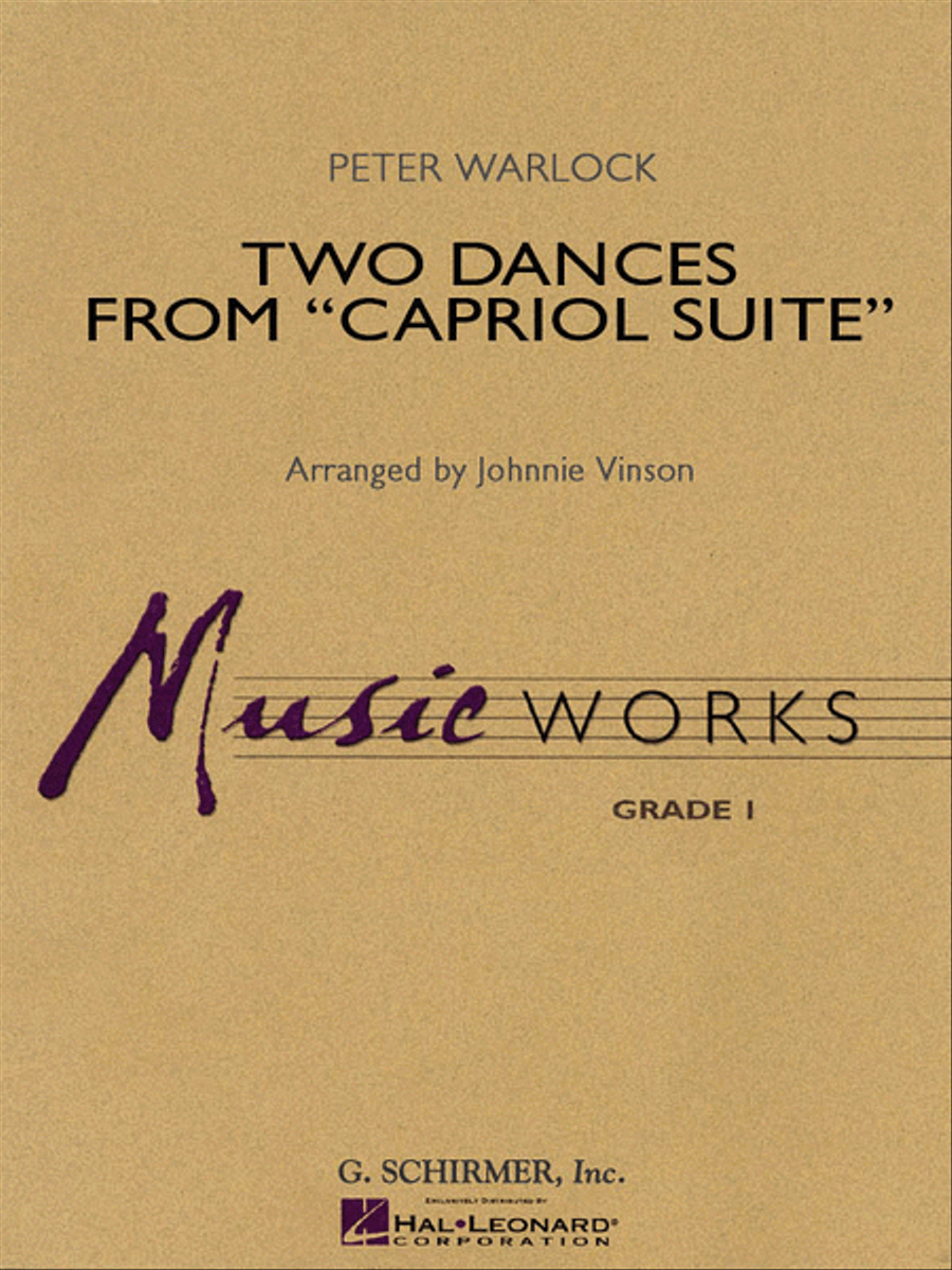 Two Dances from Capriol Suite Concert Band scores gallery preview page 1