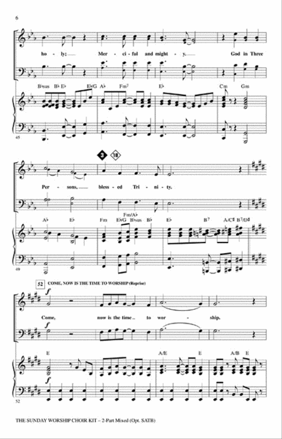 The Sunday Worship Choir Kit 2-Part scores gallery preview page 4