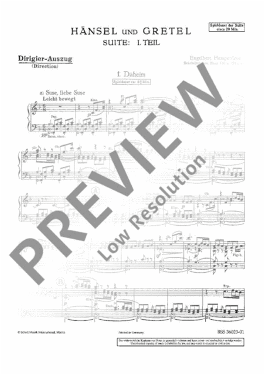 Hansel and Gretel Concert Band scores gallery preview page 3