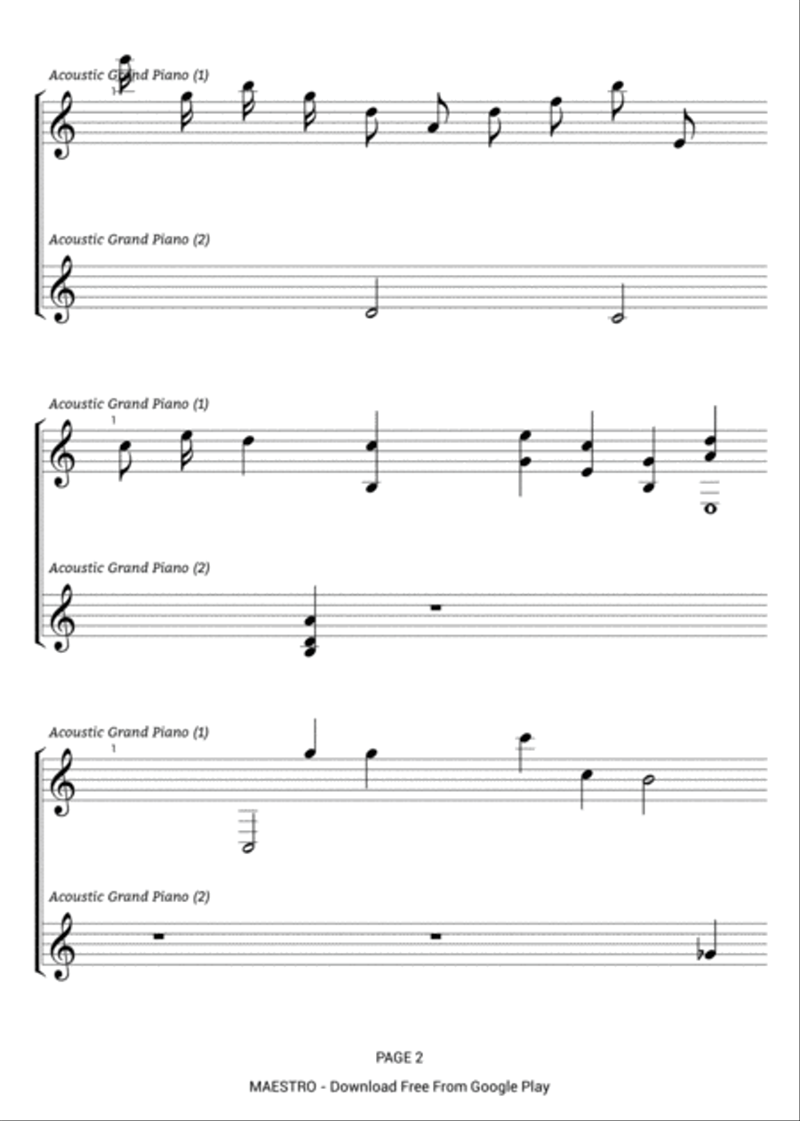 Waking from Darkness Waking from Darkness Piano Solo scores gallery preview page 2