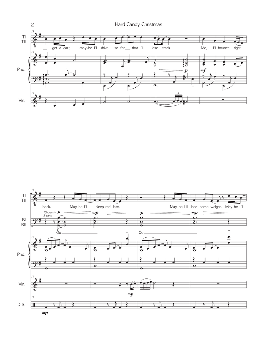 Hard Candy Christmas TTBB scores gallery preview page 2