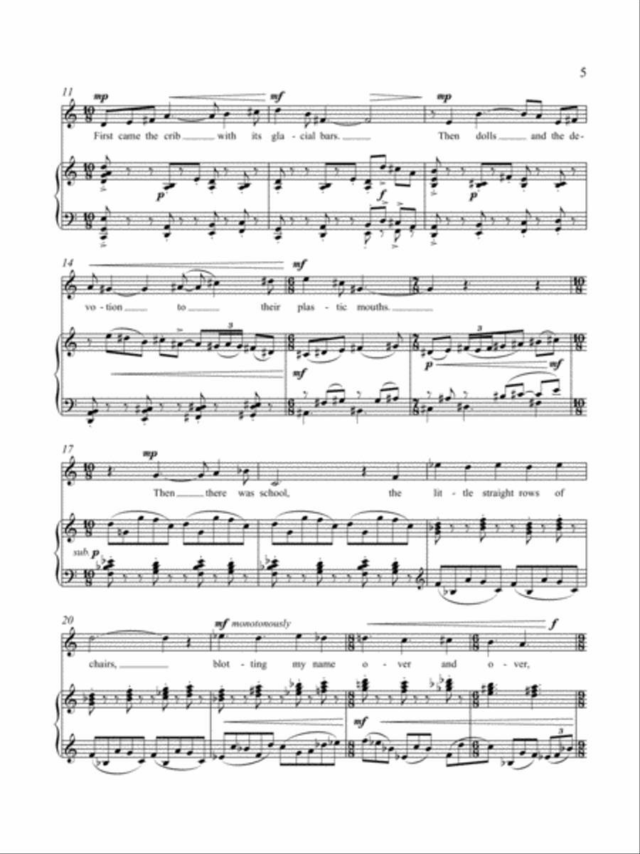 Sexton Songs Flute scores gallery preview page 6