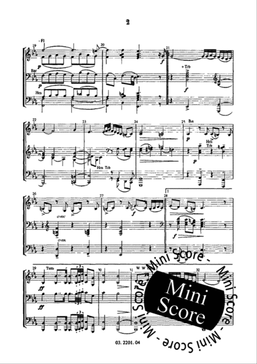 Kol Nidrei Fanfare Band scores gallery preview page 7