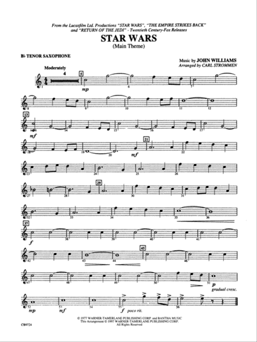 Star wars shop tenor sax