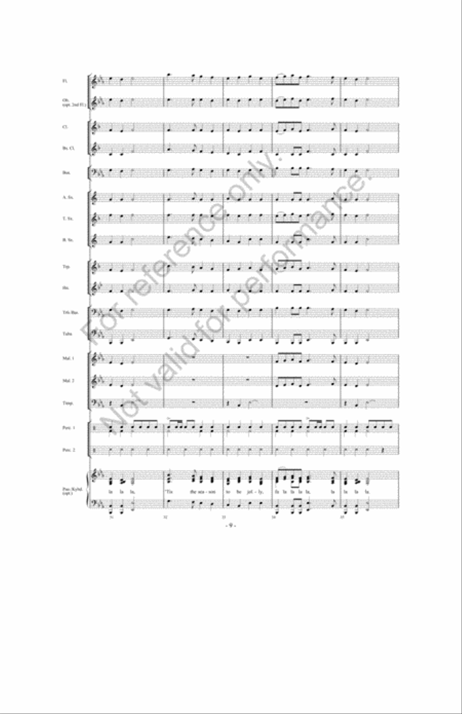 Songs Of Christmas Cheer! Concert Band scores gallery preview page 8