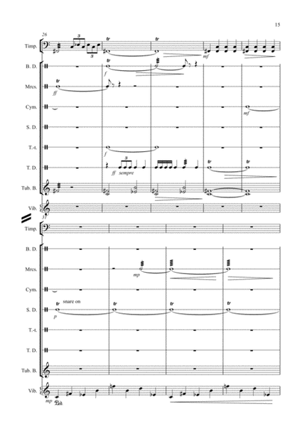 Suite for Percussion Ensemble:2nd movement