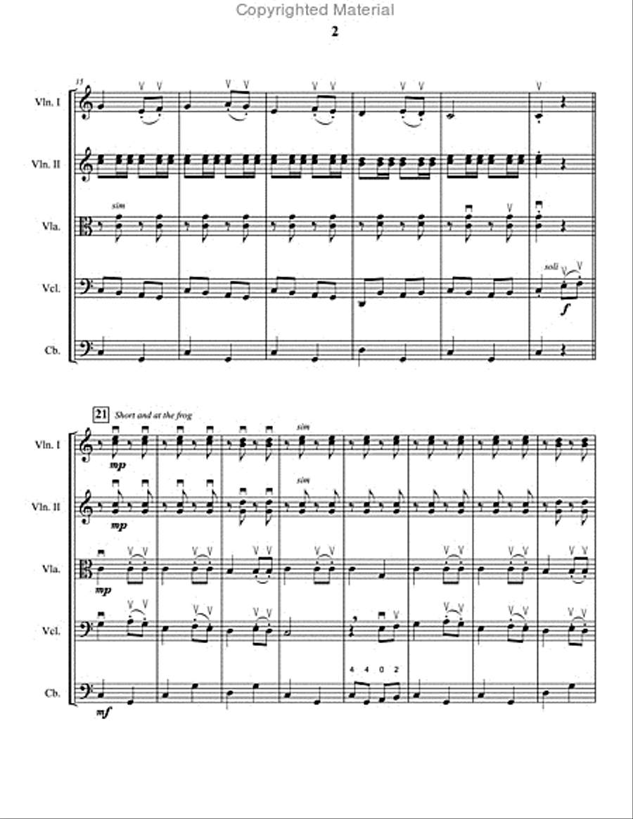 Wildwood Flower String Orchestra scores gallery preview page 3