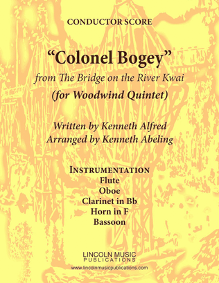 Book cover for March - “Colonel Bogey” (for Woodwind Quintet)