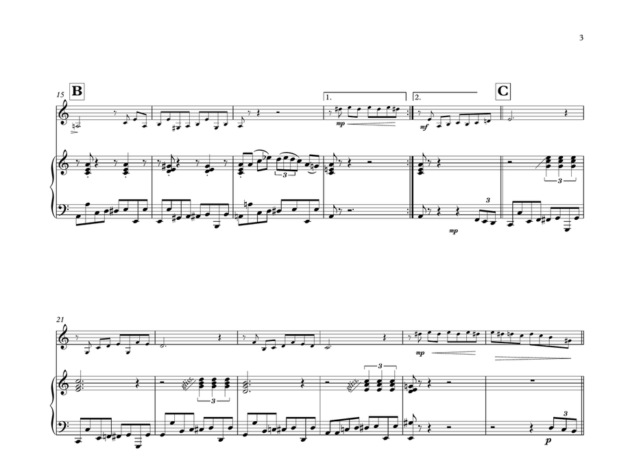 Für Elise Boogie Woogie for Harmonica & Piano Piano scores gallery preview page 3