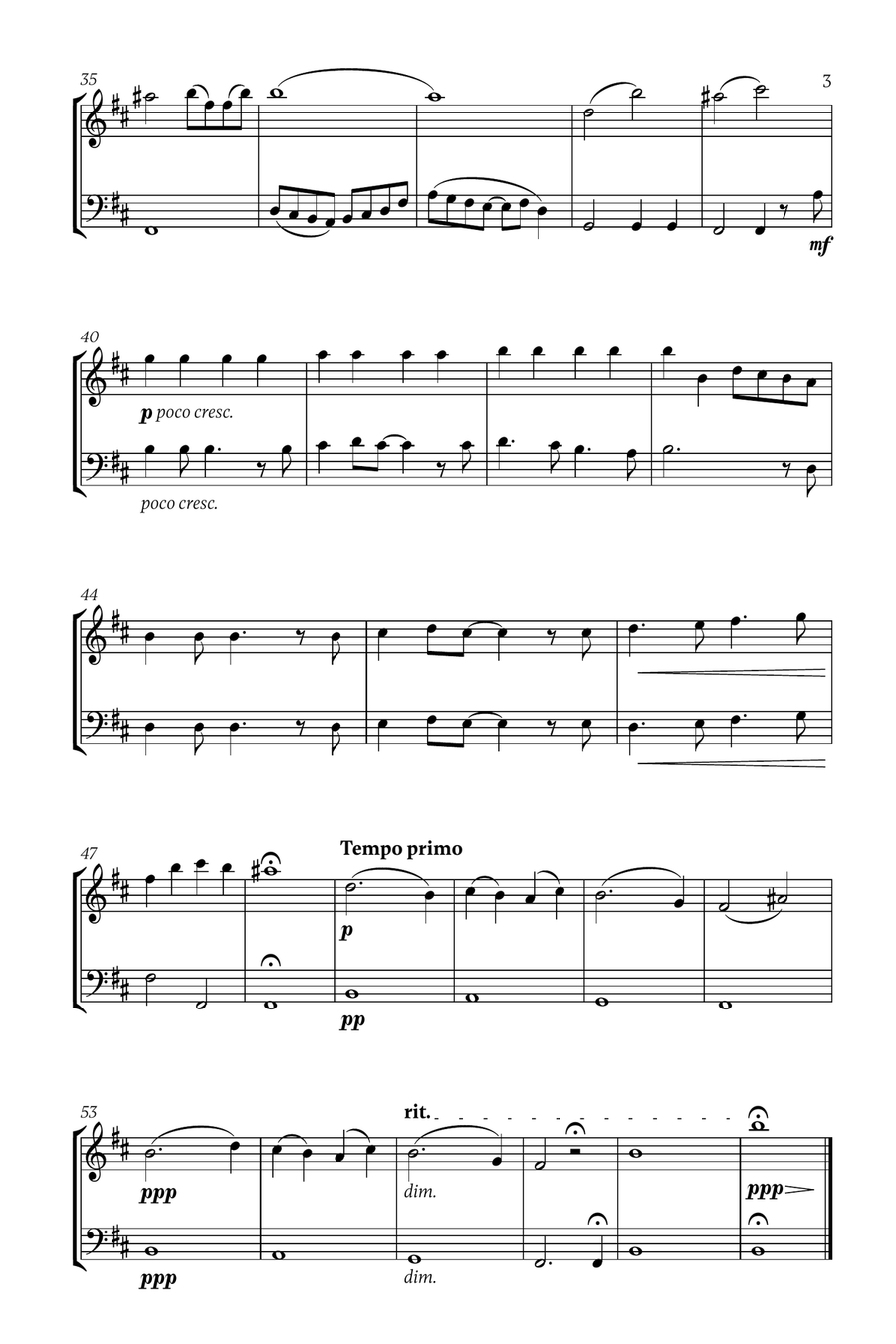 Mary, Did You Know? Mary, Did You Know? Woodwind Duet scores gallery preview page 3