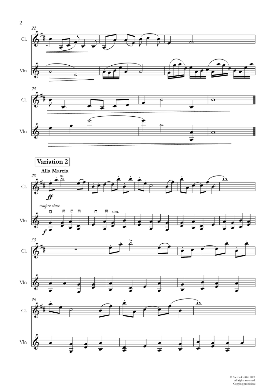 In Nomine Clarinet scores gallery preview page 2