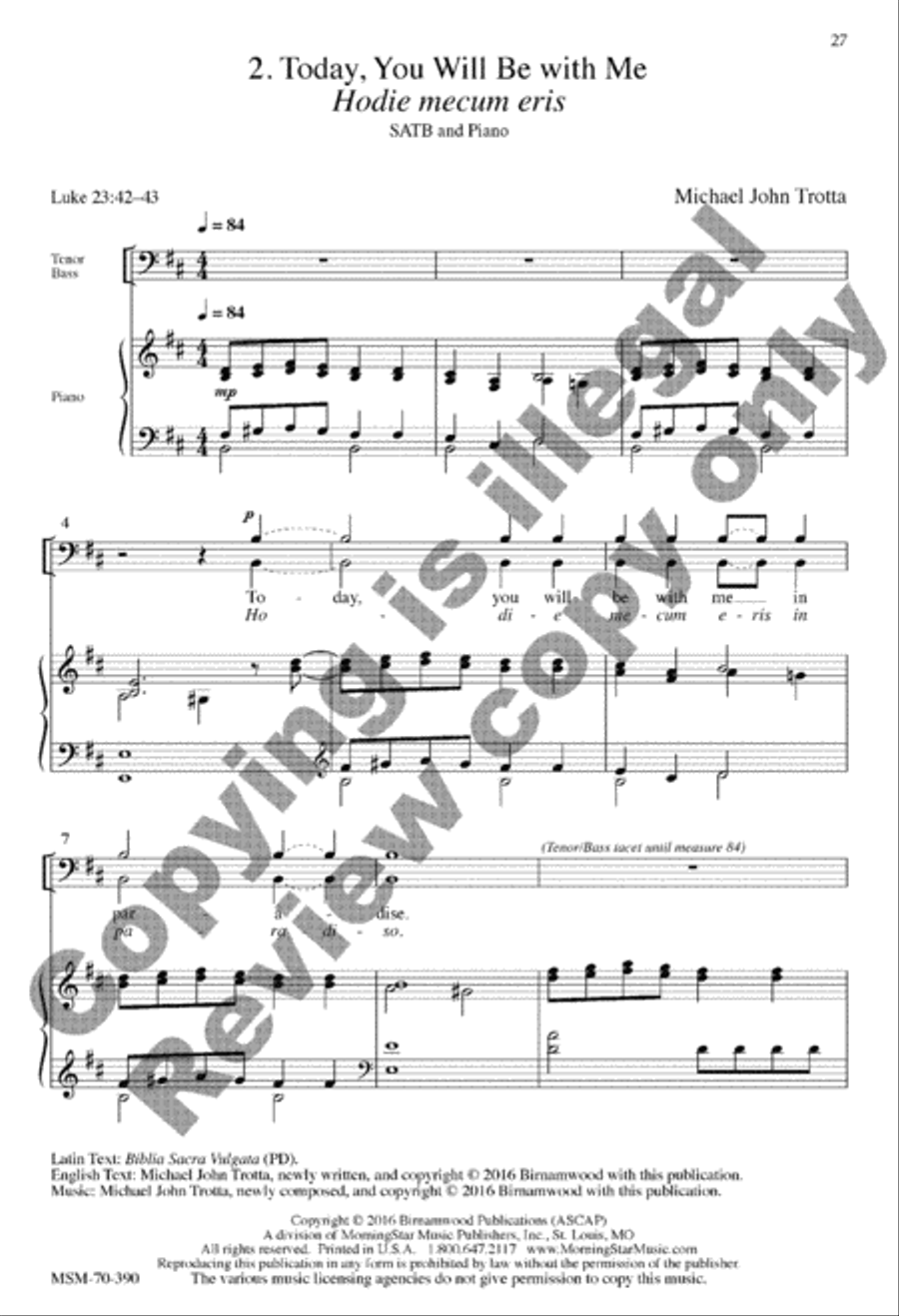 Seven Last Words Seven Last Words 4-Part scores gallery preview page 52