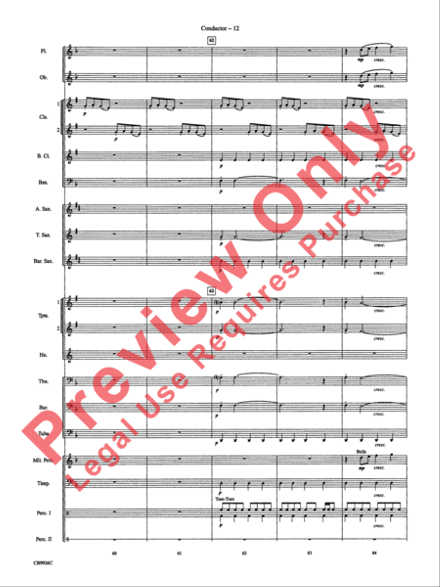 Duel of the Fates Concert Band scores gallery preview page 14