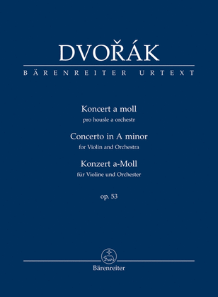 Book cover for Konzert fur Violine und Orchester a-Moll op. 53