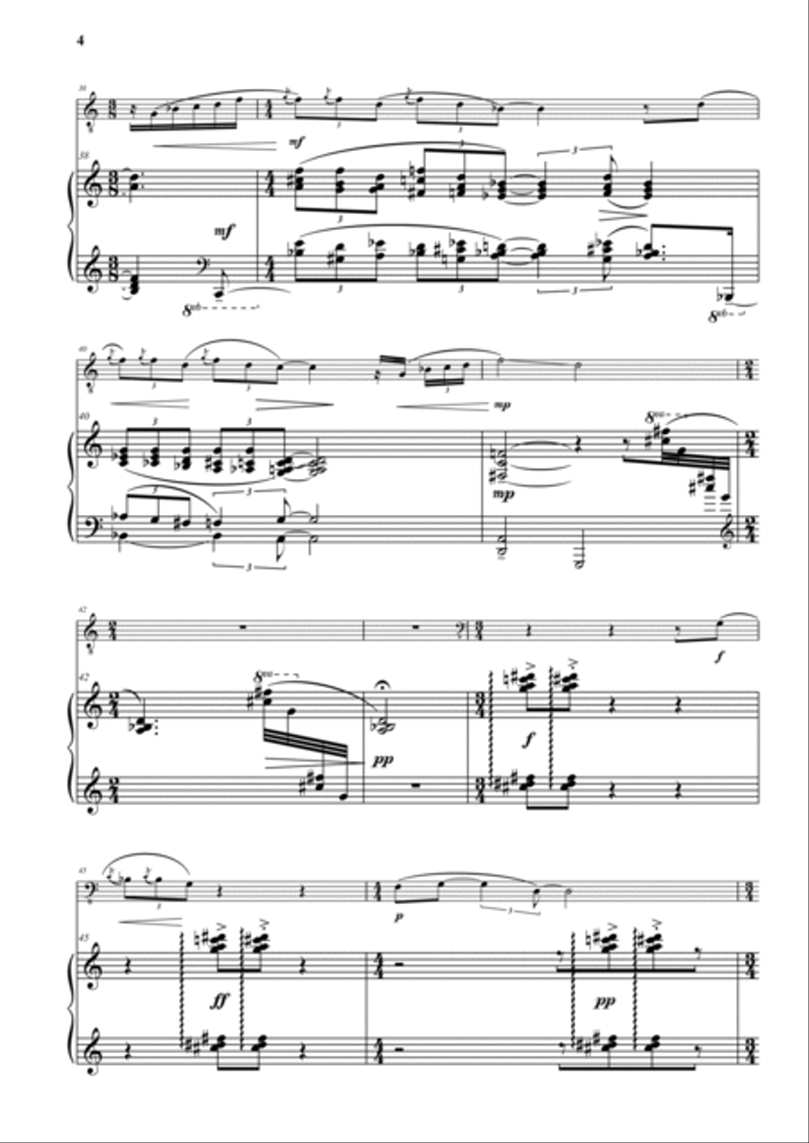 Suite Peruana Chamber Music scores gallery preview page 4
