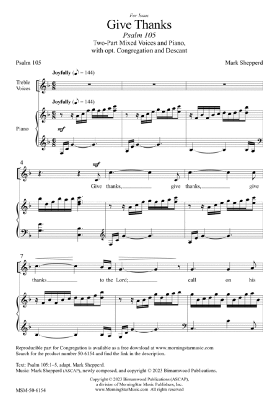 Give Thanks Give Thanks 2-Part scores gallery preview page 2