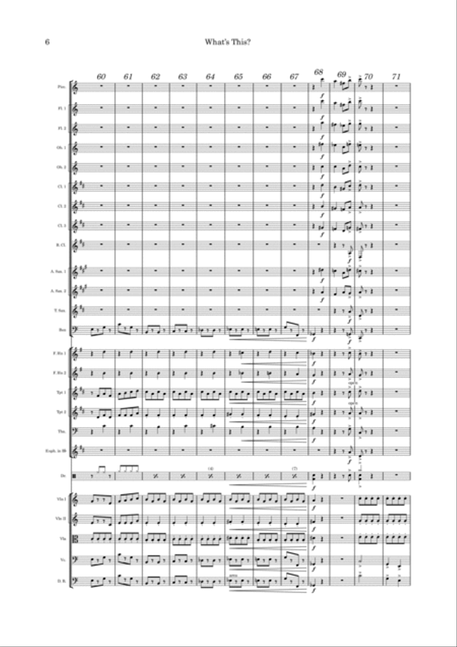 What's This? What's This? Full Orchestra scores gallery preview page 6
