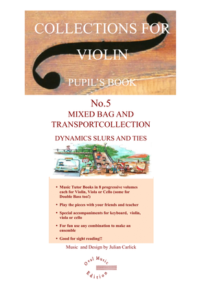 PUPIL BOOK Vol 5 Mixed Bag and Transport Collections for Violin