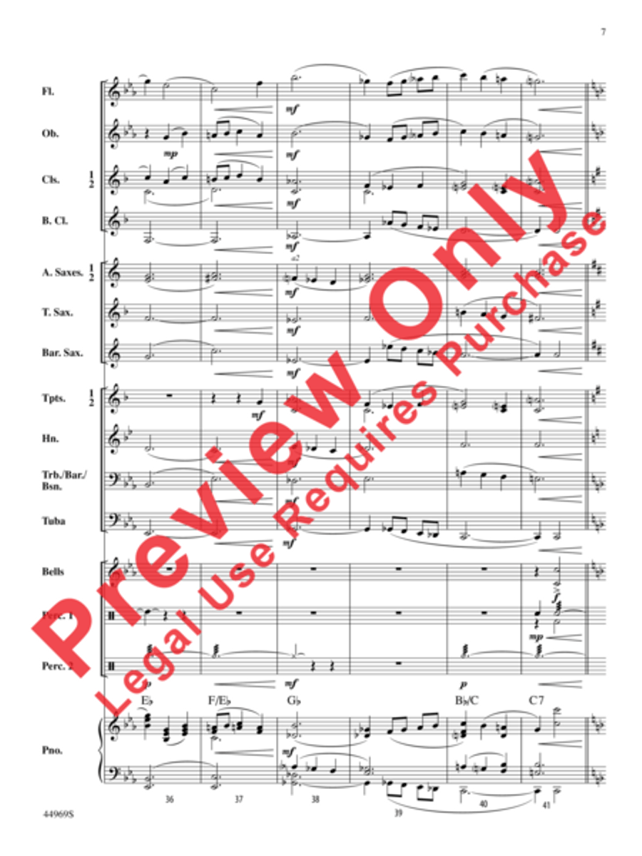 A Carol Français Concert Band scores gallery preview page 8