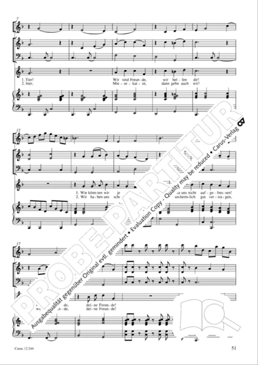 Mause in der Michaelskirche 4-Part scores gallery preview page 52