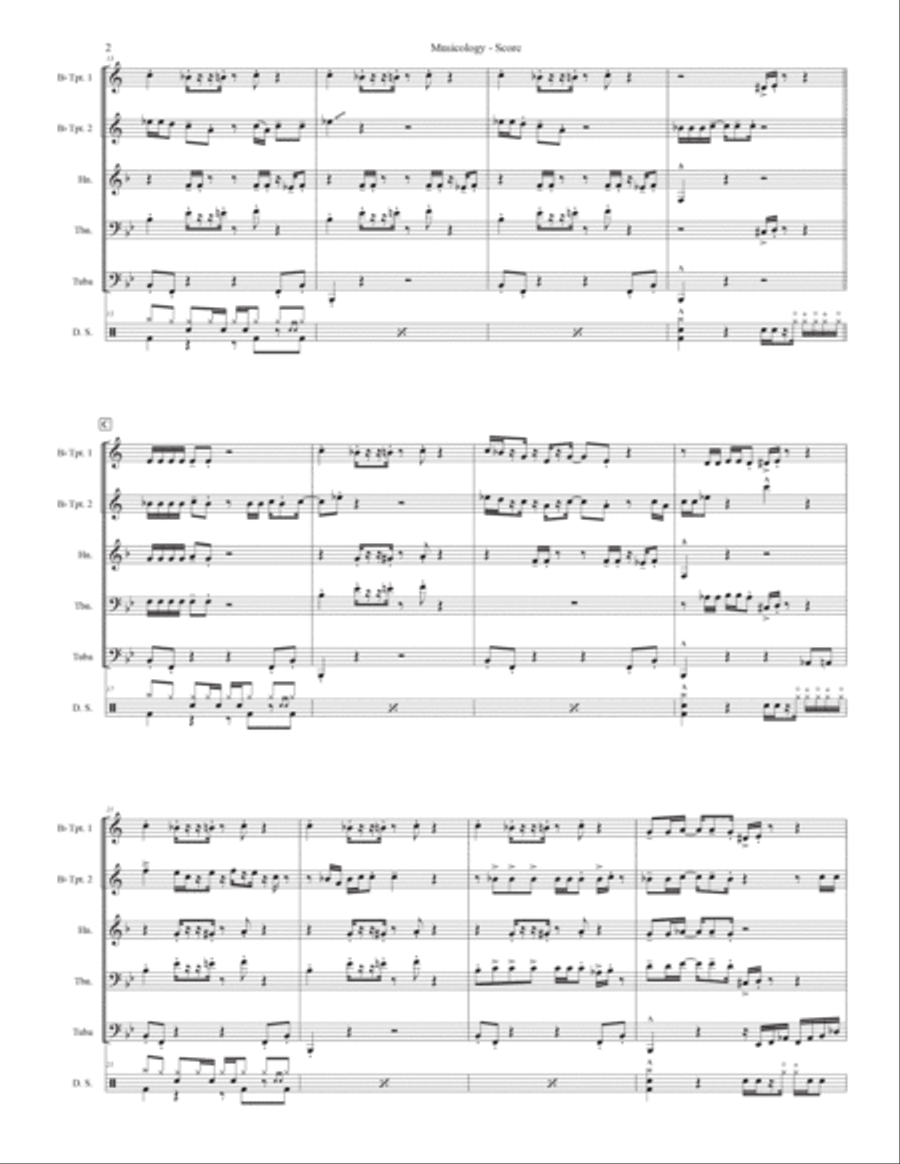 Musicology Brass Quintet scores gallery preview page 2
