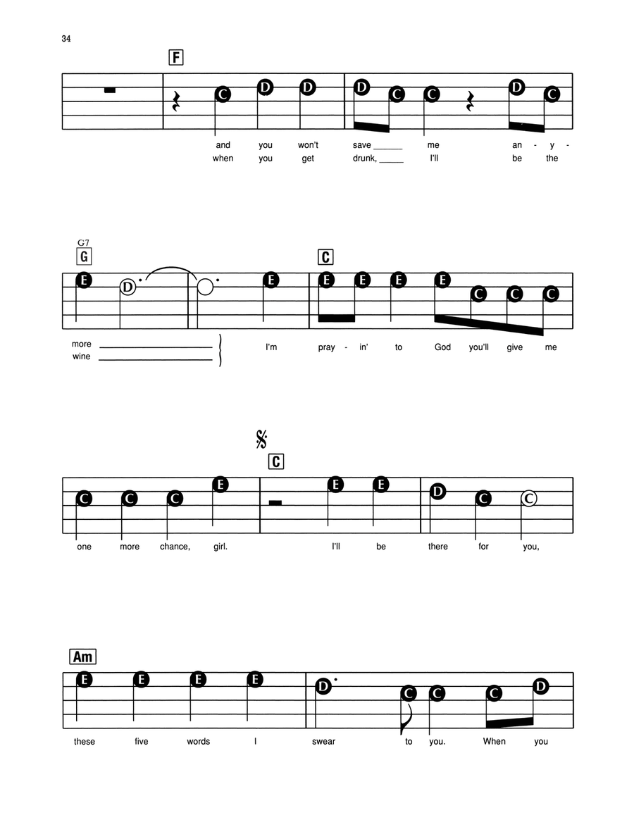 I'll Be There For You Electronic Keyboard scores gallery preview page 3