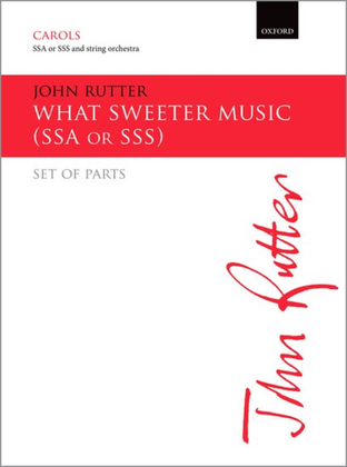 Book cover for What sweeter music