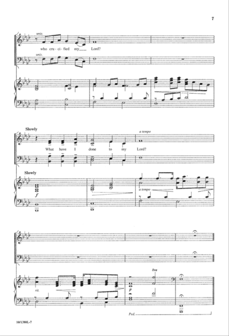 What Have They Done to My Savior? 4-Part scores gallery preview page 7