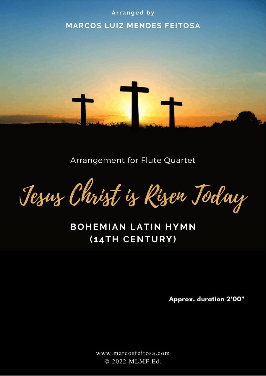Jesus Christ is Risen Today - Flute Quartet Flute Quartet scores gallery preview page 1
