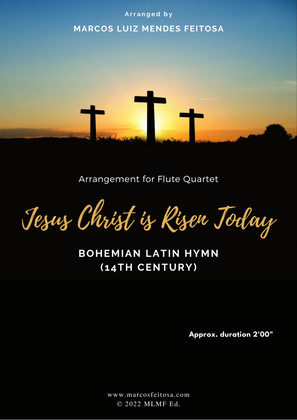 Book cover for Jesus Christ is Risen Today - Flute Quartet