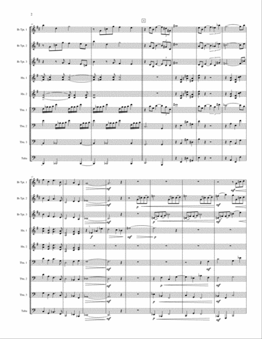 Windstar Fanfare Windstar Fanfare Brass Ensemble scores gallery preview page 3
