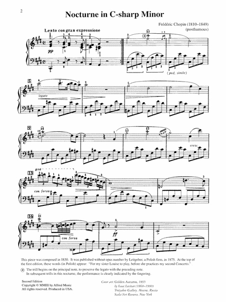 Nocturne in C-sharp minor (Posth.)