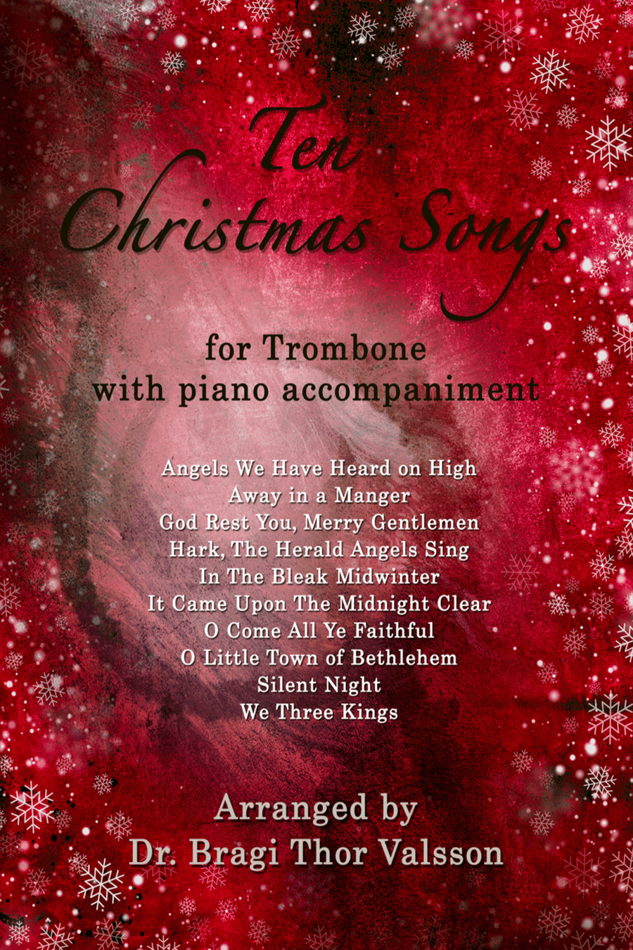 Ten Christmas Songs - Trombone with Piano Accompaniment Piano scores gallery preview page 1
