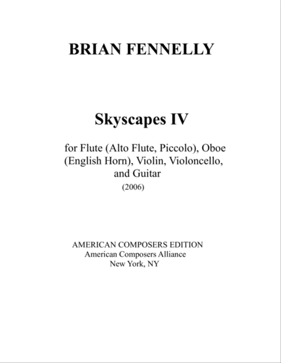 [Fennelly] Skyscapes IV Small Ensemble scores gallery preview page 3