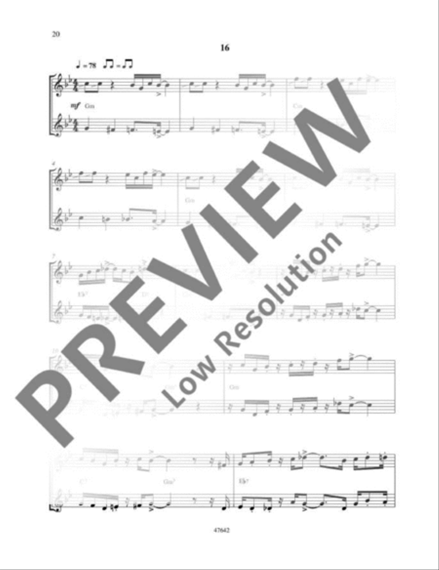 Swinging Trumpets Trumpet Duet scores gallery preview page 21