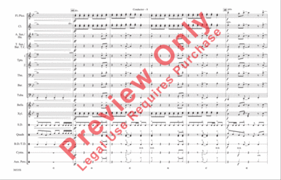 Prologue / Little Shop of Horrors Marching Band scores gallery preview page 9