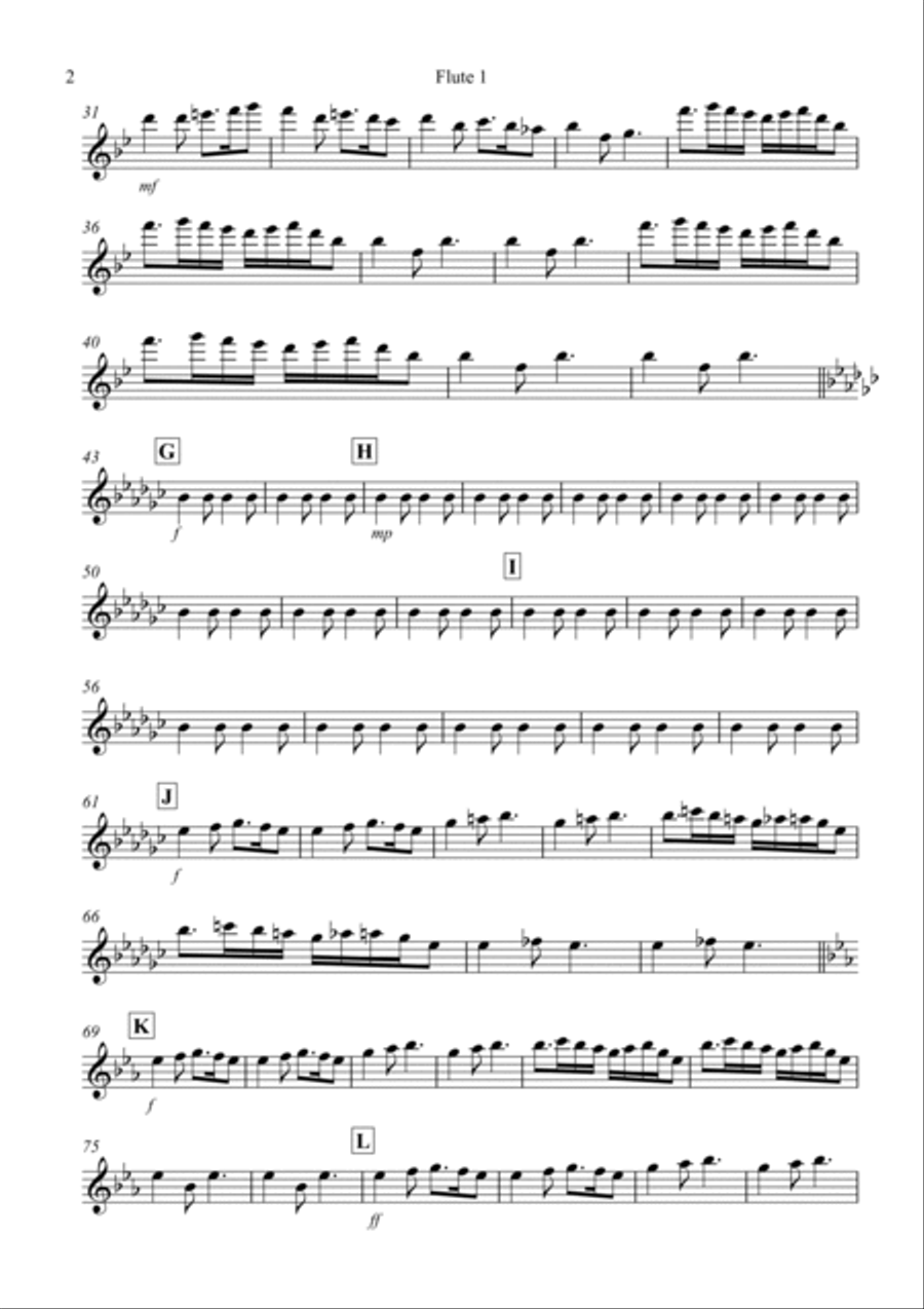 Frere Jacques Gigue for Flute Trio Flute Solo scores gallery preview page 5