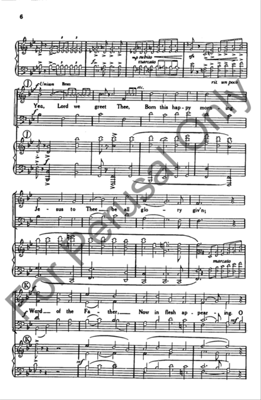 O Come, All Ye Faithful (Choral Score) 4-Part scores gallery preview page 6