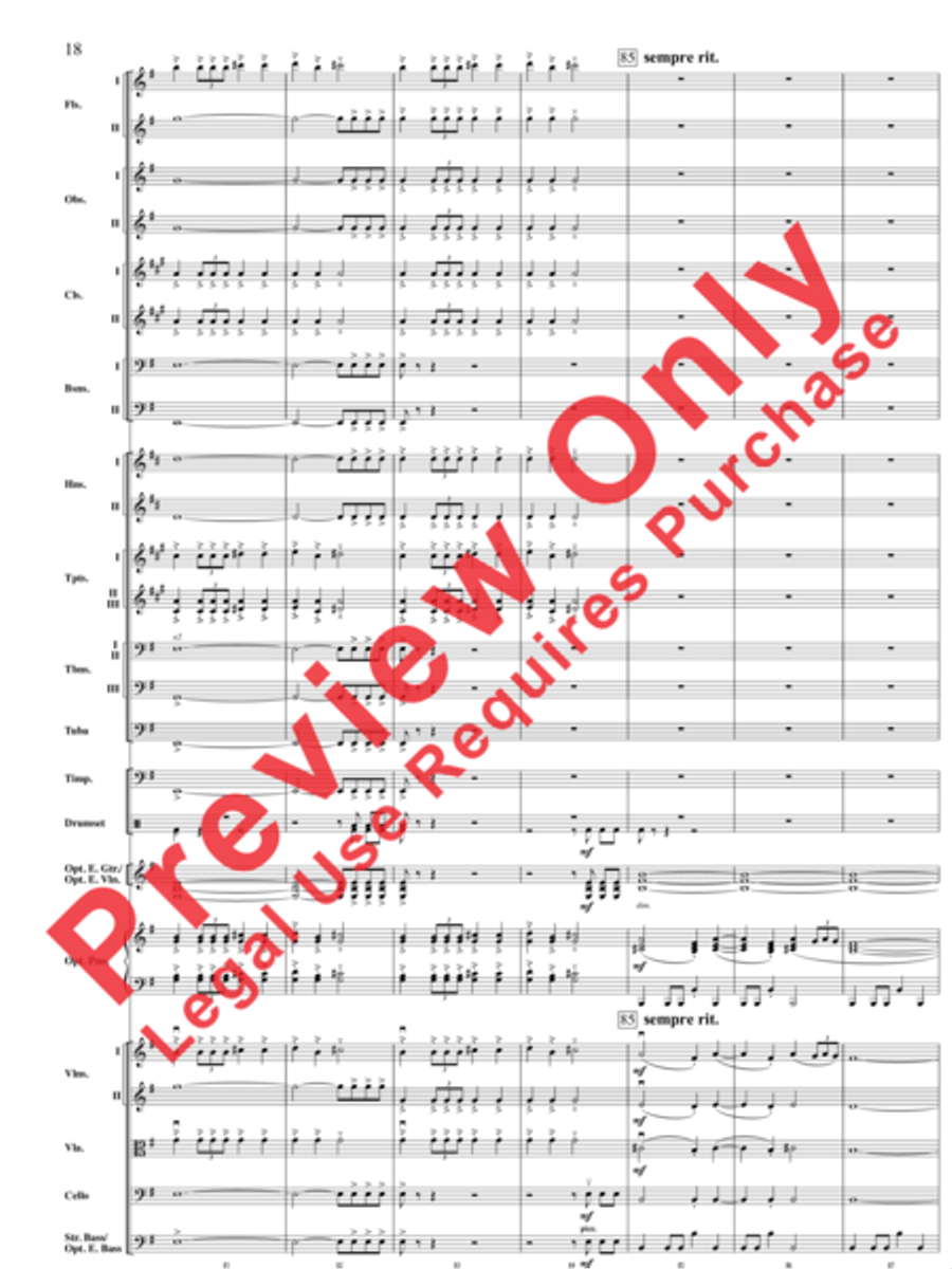 A Mad Russian's Christmas Full Orchestra scores gallery preview page 19