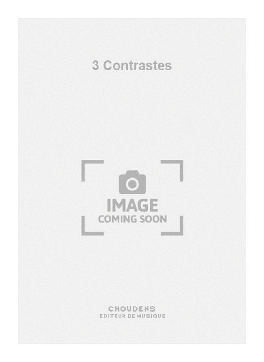 3 Contrastes Saxophone Solo scores gallery preview page 1