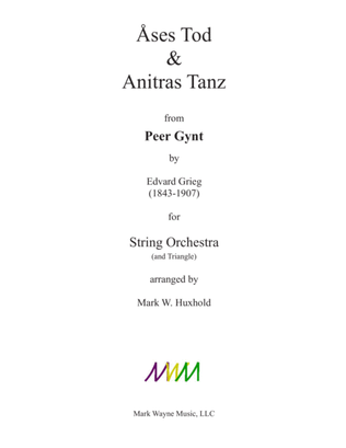 Book cover for Åses Tod and Anitras Tanz from Peer Gynt