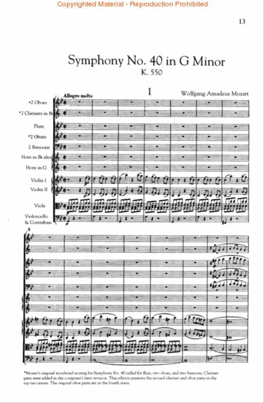 Mozart – Symphony No. 40 in G Minor/Symphony No. 41 in C Major CD scores gallery preview page 2