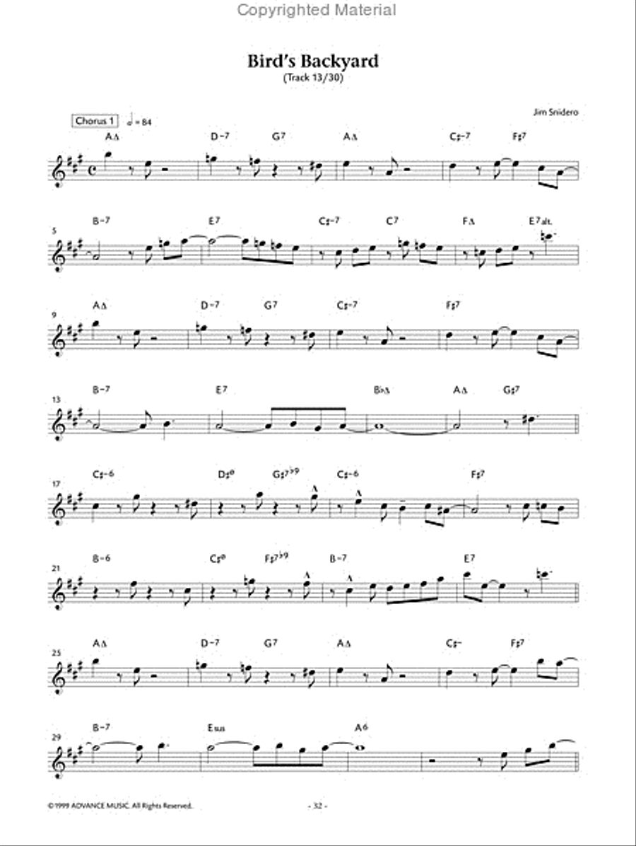 Jim snidero jazz conception deals alto sax