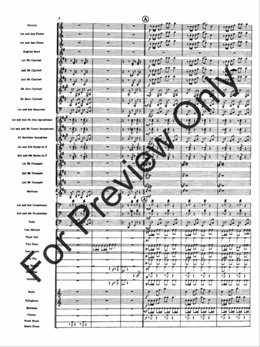 Variations On A Kitchen Sink Concert Band scores gallery preview page 5