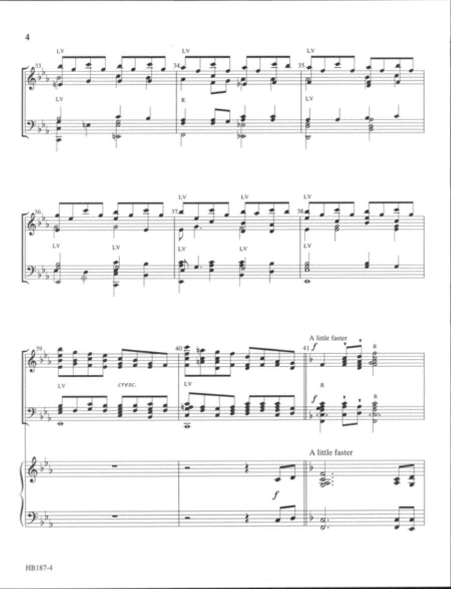 Let Us Break Bread Together - full score Handbell Choir scores gallery preview page 5