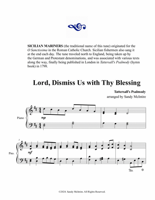 Lord, Dismiss Us with Thy Blessing