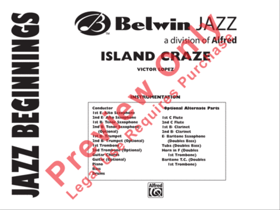Island Craze Island Craze Jazz Ensemble scores gallery preview page 2