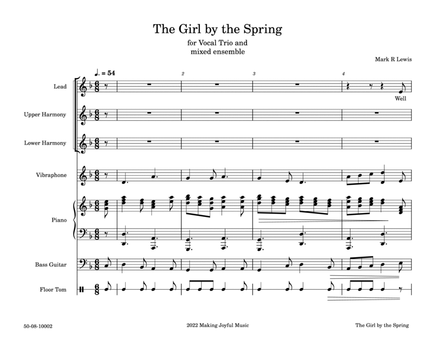 The Girl By the Spring - vocal trio image number null