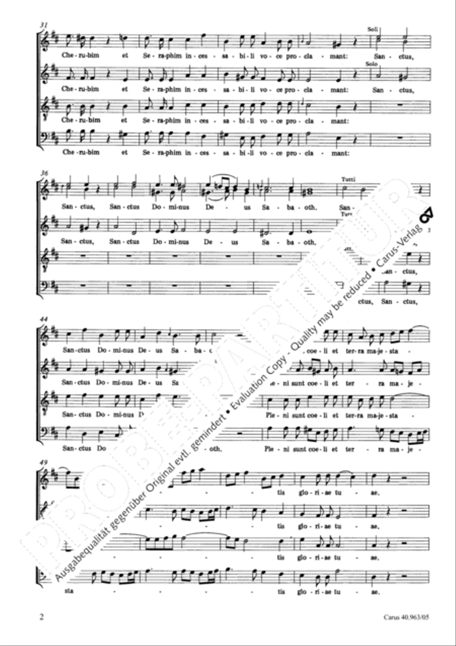 Te Deum SSAATB scores gallery preview page 3
